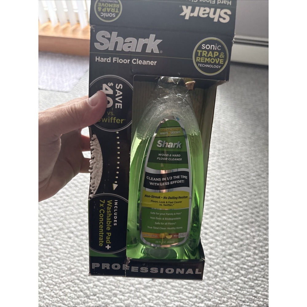 Shark Wood/Hard Floor Cleaner 28oz Italian Citrus Sonic Duo Concentrate Read